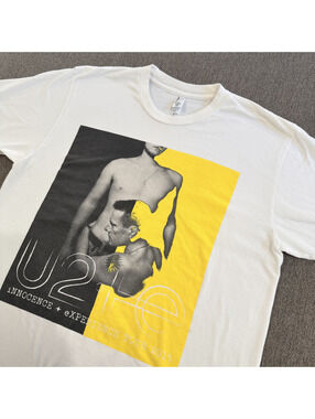 U2 Innocence + Experience Tour 2015 Shirt Men’s Medium White American Apparel